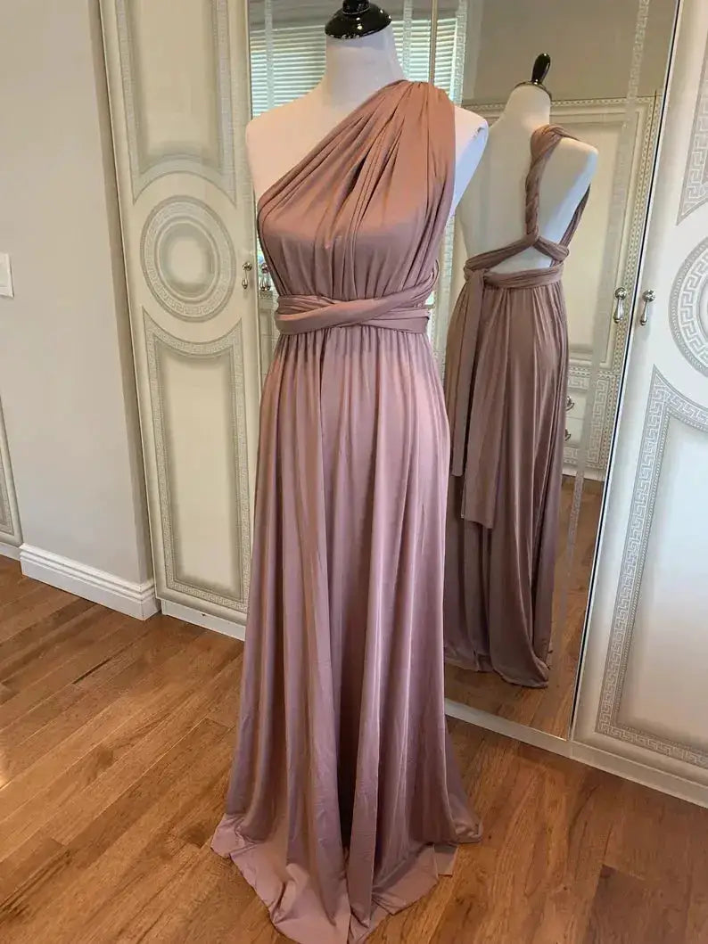 Multiway Maxi Dress Bridesmaid Dress Infinity Cocktail Dress Floor Length Bridesmaid Dress Maxi Dress for Bridesmaid Gifts by Dropshipman