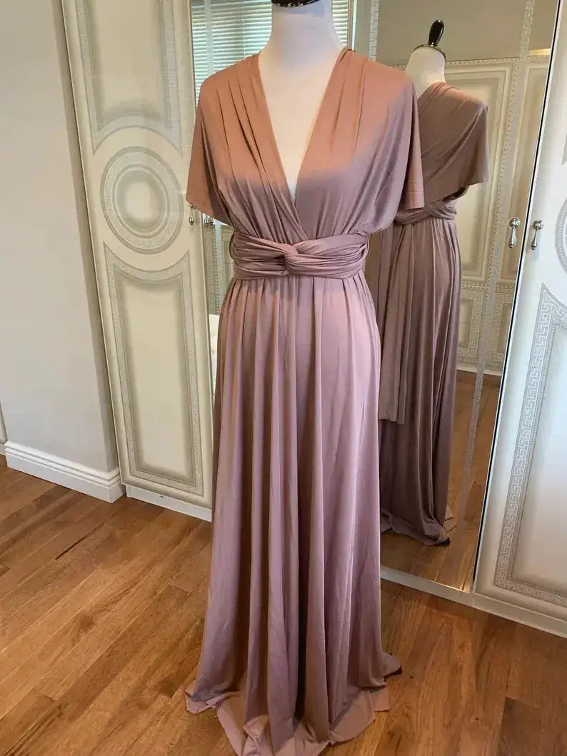 Multiway Maxi Dress Bridesmaid Dress Infinity Cocktail Dress Floor Length Bridesmaid Dress Maxi Dress for Bridesmaid Gifts by Dropshipman
