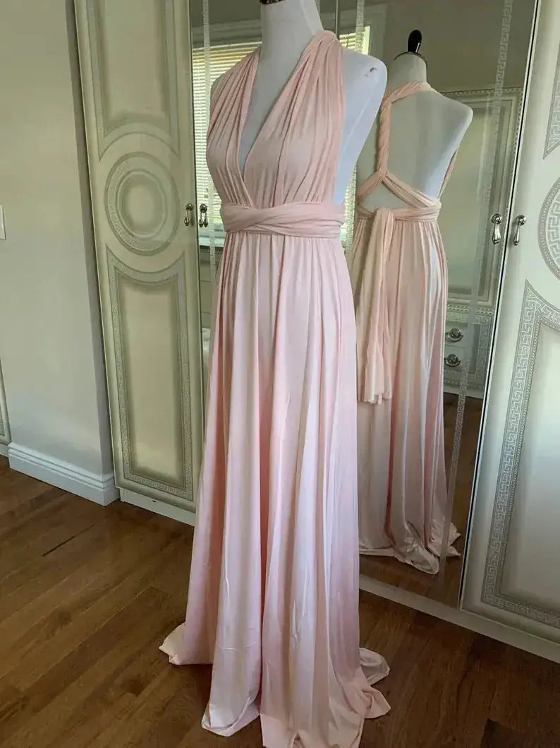 Multiway Maxi Dress Bridesmaid Dress Infinity Cocktail Dress Floor Length Bridesmaid Dress Maxi Dress for Bridesmaid Gifts by Dropshipman