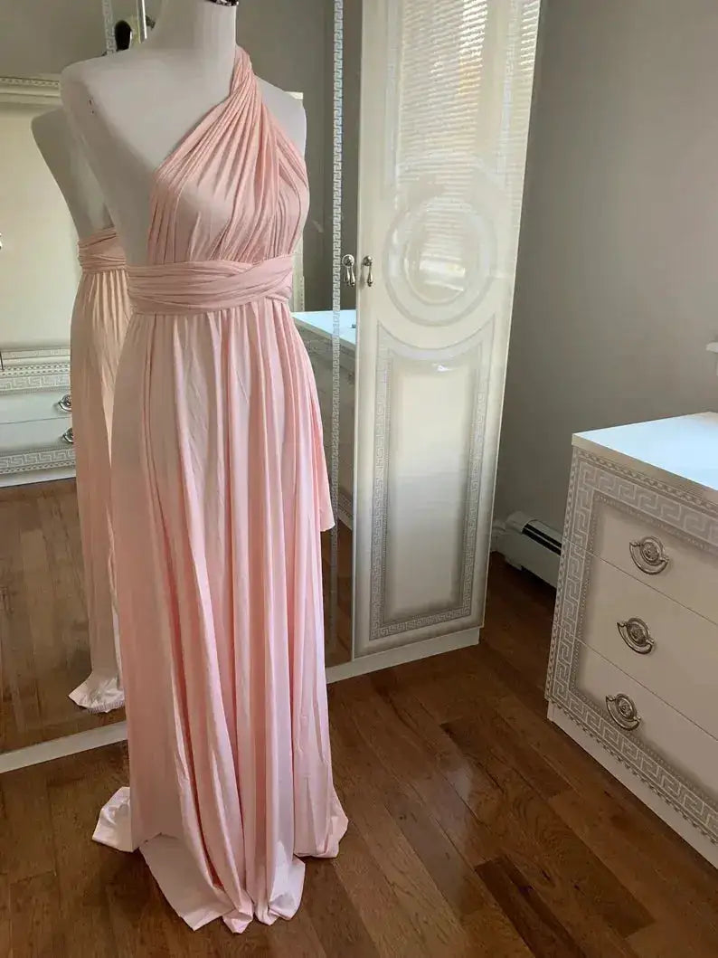 Multiway Maxi Dress Bridesmaid Dress Infinity Cocktail Dress Floor Length Bridesmaid Dress Maxi Dress for Bridesmaid Gifts by Dropshipman