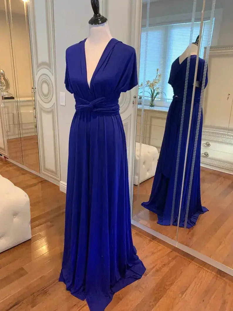 Multiway Maxi Dress Bridesmaid Dress Infinity Cocktail Dress Floor Length Bridesmaid Dress Maxi Dress for Bridesmaid Gifts by Dropshipman