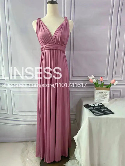 Multiway Maxi Dress Bridesmaid Dress Infinity Cocktail Dress Floor Length Bridesmaid Dress Maxi Dress for Bridesmaid Gifts by Dropshipman