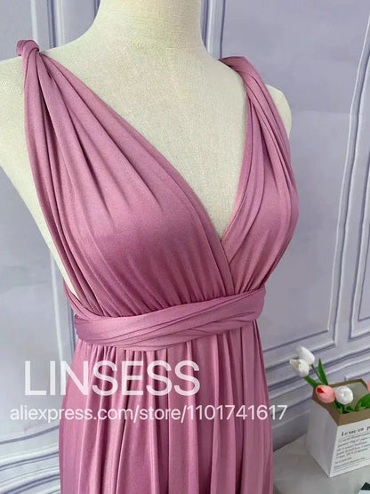 Multiway Maxi Dress Bridesmaid Dress Infinity Cocktail Dress Floor Length Bridesmaid Dress Maxi Dress for Bridesmaid Gifts by Dropshipman
