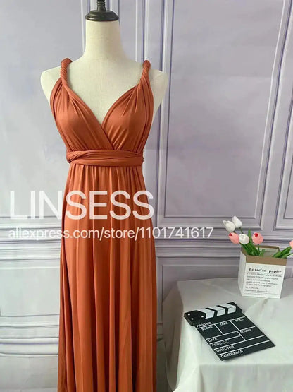 Multiway Maxi Dress Bridesmaid Dress Infinity Cocktail Dress Floor Length Bridesmaid Dress Maxi Dress for Bridesmaid Gifts by Dropshipman