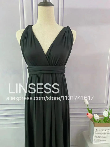 Multiway Maxi Dress Bridesmaid Dress Infinity Cocktail Dress Floor Length Bridesmaid Dress Maxi Dress for Bridesmaid Gifts by Dropshipman