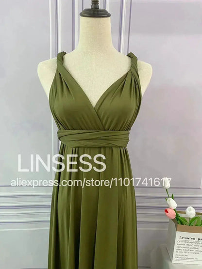 Multiway Maxi Dress Bridesmaid Dress Infinity Cocktail Dress Floor Length Bridesmaid Dress Maxi Dress for Bridesmaid Gifts by Dropshipman