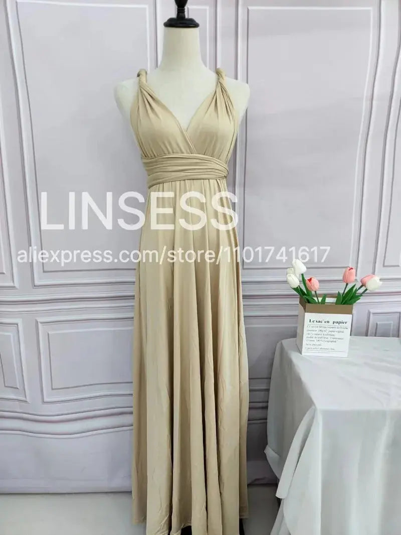 Multiway Maxi Dress Bridesmaid Dress Infinity Cocktail Dress Floor Length Bridesmaid Dress Maxi Dress for Bridesmaid Gifts SHOPEZRA L.L.C.