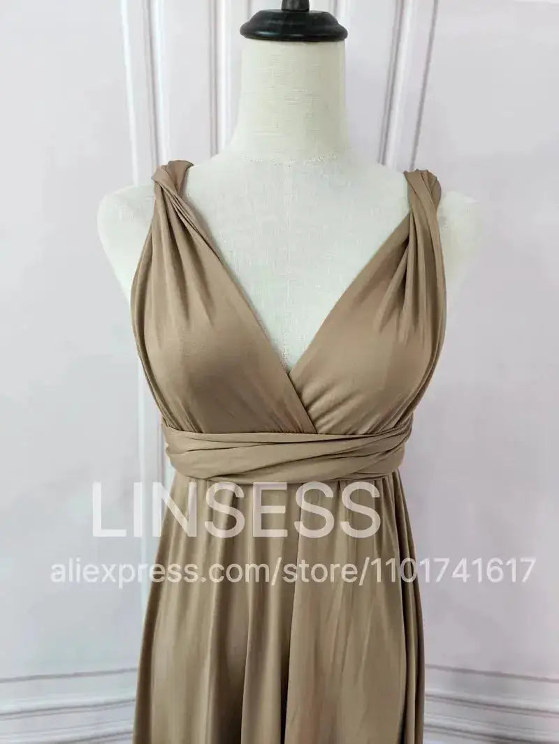 Multiway Maxi Dress Bridesmaid Dress Infinity Cocktail Dress Floor Length Bridesmaid Dress Maxi Dress for Bridesmaid Gifts by Dropshipman