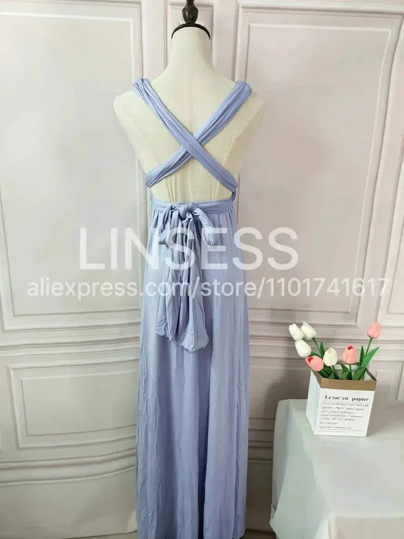 Multiway Maxi Dress Bridesmaid Dress Infinity Cocktail Dress Floor Length Bridesmaid Dress Maxi Dress for Bridesmaid Gifts by Dropshipman
