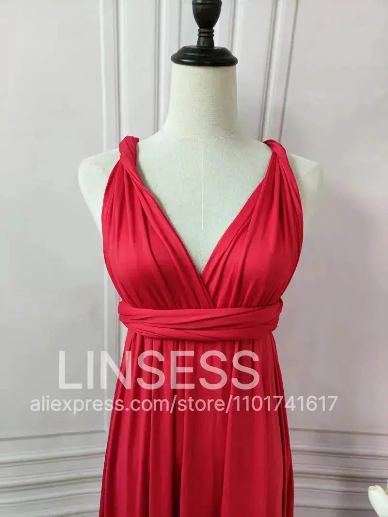 Multiway Maxi Dress Bridesmaid Dress Infinity Cocktail Dress Floor Length Bridesmaid Dress Maxi Dress for Bridesmaid Gifts by Dropshipman