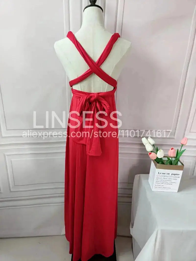 Multiway Maxi Dress Bridesmaid Dress Infinity Cocktail Dress Floor Length Bridesmaid Dress Maxi Dress for Bridesmaid Gifts by Dropshipman