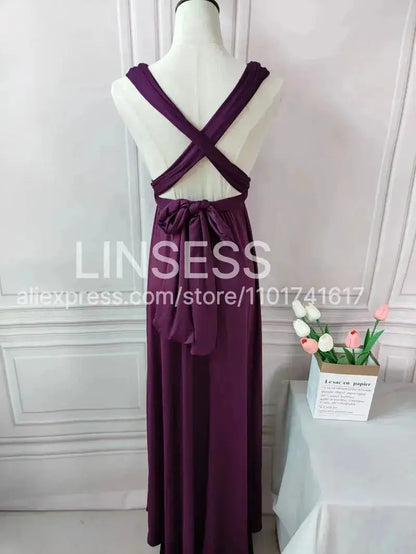 Multiway Maxi Dress Bridesmaid Dress Infinity Cocktail Dress Floor Length Bridesmaid Dress Maxi Dress for Bridesmaid Gifts by Dropshipman