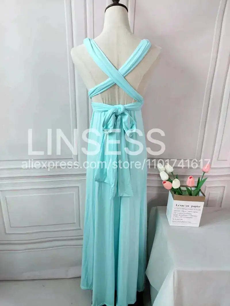 Multiway Maxi Dress Bridesmaid Dress Infinity Cocktail Dress Floor Length Bridesmaid Dress Maxi Dress for Bridesmaid Gifts by Dropshipman