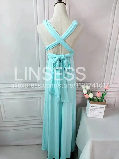 Multiway Maxi Dress Bridesmaid Dress Infinity Cocktail Dress Floor Length Bridesmaid Dress Maxi Dress for Bridesmaid Gifts by Dropshipman