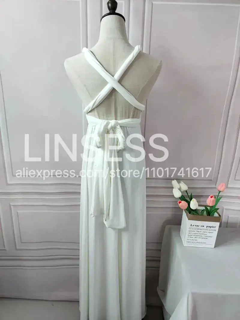 Multiway Maxi Dress Bridesmaid Dress Infinity Cocktail Dress Floor Length Bridesmaid Dress Maxi Dress for Bridesmaid Gifts by Dropshipman