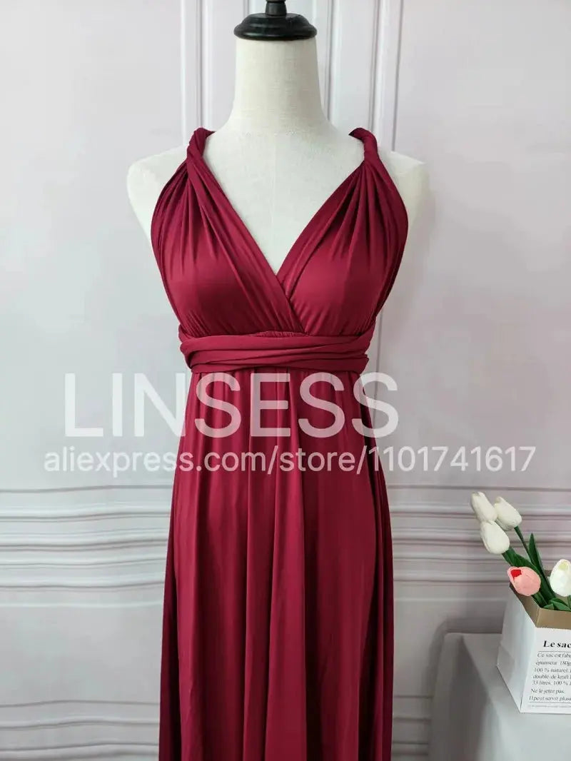 Multiway Maxi Dress Bridesmaid Dress Infinity Cocktail Dress Floor Length Bridesmaid Dress Maxi Dress for Bridesmaid Gifts SHOPEZRA L.L.C.