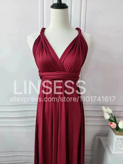 Multiway Maxi Dress Bridesmaid Dress Infinity Cocktail Dress Floor Length Bridesmaid Dress Maxi Dress for Bridesmaid Gifts by Dropshipman