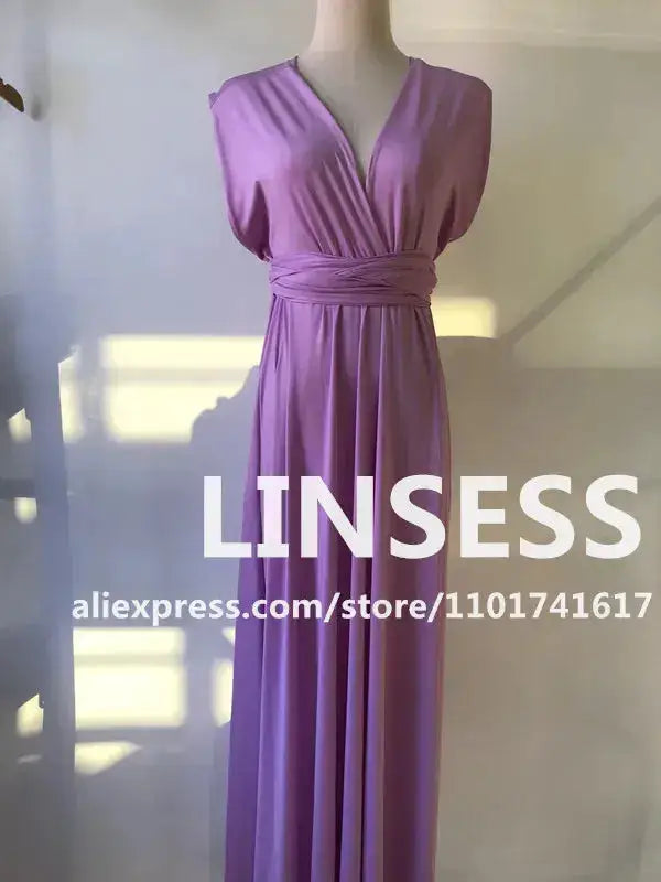 Multiway Maxi Dress Bridesmaid Dress Infinity Cocktail Dress Floor Length Bridesmaid Dress Maxi Dress for Bridesmaid Gifts by Dropshipman