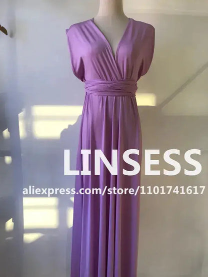 Multiway Maxi Dress Bridesmaid Dress Infinity Cocktail Dress Floor Length Bridesmaid Dress Maxi Dress for Bridesmaid Gifts by Dropshipman