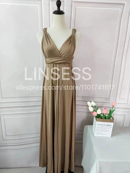 Multiway Maxi Dress Bridesmaid Dress Infinity Cocktail Dress Floor Length Bridesmaid Dress Maxi Dress for Bridesmaid Gifts by Dropshipman