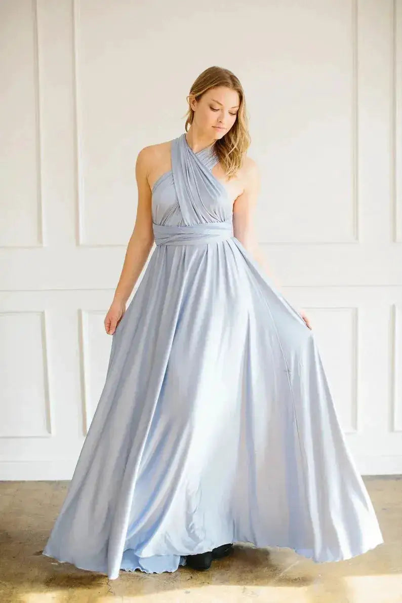 Multiway Maxi Dress Bridesmaid Dress Infinity Cocktail Dress Floor Length Bridesmaid Dress Maxi Dress for Bridesmaid Gifts by Dropshipman