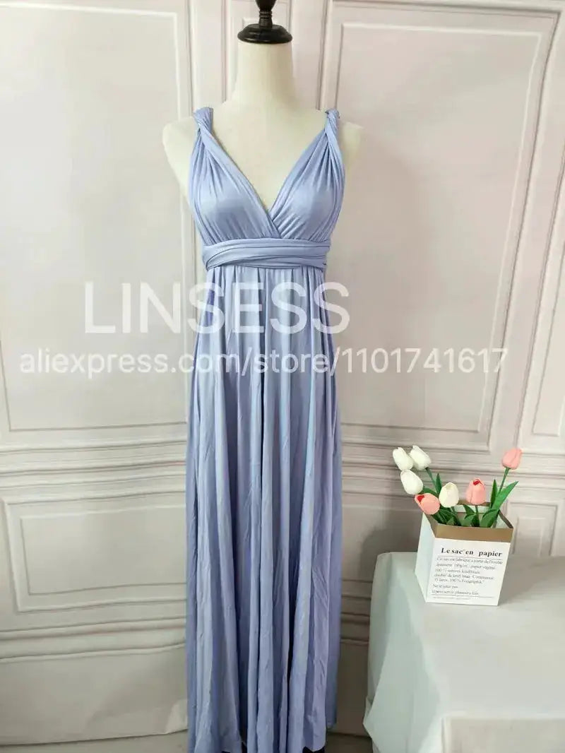 Multiway Maxi Dress Bridesmaid Dress Infinity Cocktail Dress Floor Length Bridesmaid Dress Maxi Dress for Bridesmaid Gifts by Dropshipman