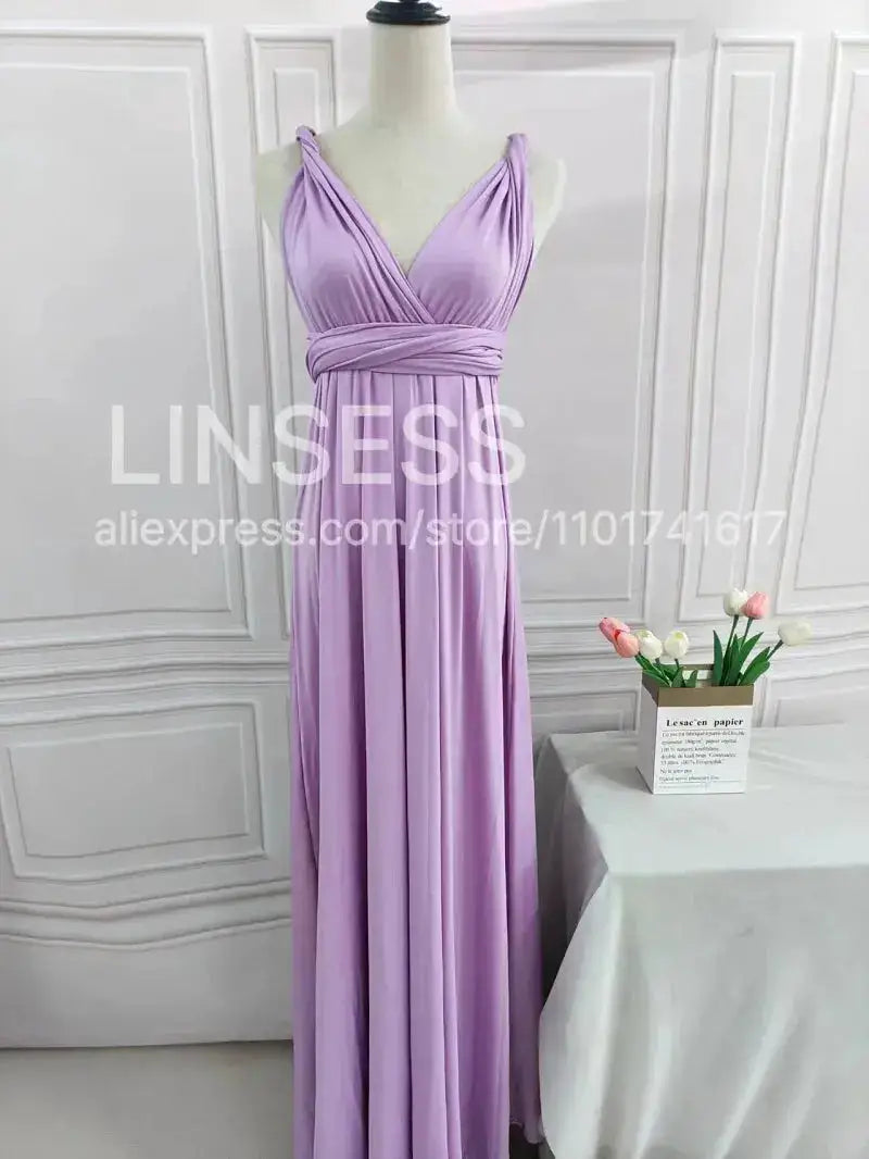 Multiway Maxi Dress Bridesmaid Dress Infinity Cocktail Dress Floor Length Bridesmaid Dress Maxi Dress for Bridesmaid Gifts by Dropshipman