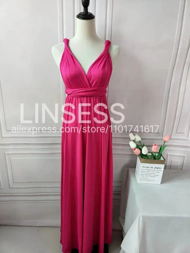 Multiway Maxi Dress Bridesmaid Dress Infinity Cocktail Dress Floor Length Bridesmaid Dress Maxi Dress for Bridesmaid Gifts by Dropshipman