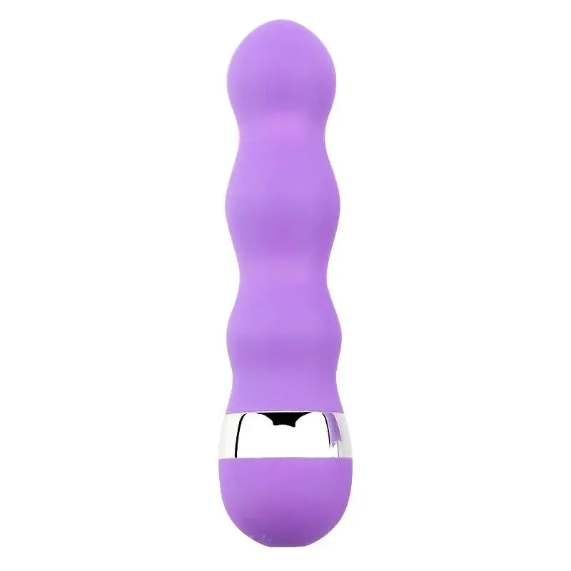 Rose-red G-spot vaginal vibrator from SHOPEZRA L.L.C. with anal plug, designed for female private stimulation and adult pleasure.