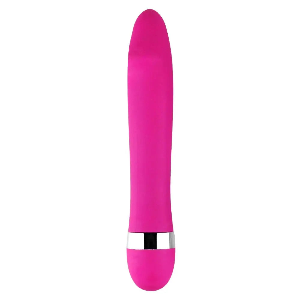 Pink G-spot vaginal vibrator and anal plug from SHOPEZRA L.L.C., designed for female stimulation and adult pleasure.