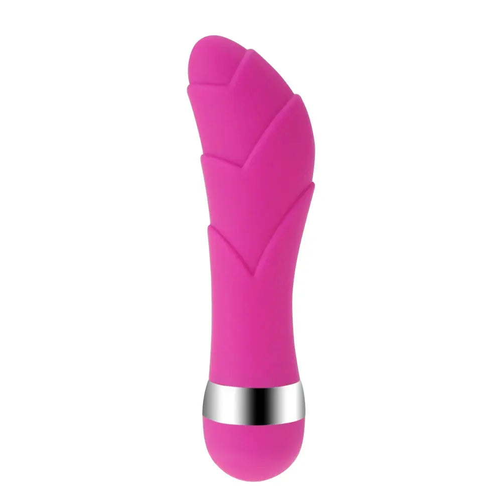 Pink SHOPEZRA L.L.C. G-spot vaginal vibrator and anal plug for female stimulation and adult pleasure.