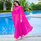 Shawl Dress Suit/Sun Protection Women Chiffon Dress Mother And Dress Two Piece Suit Bohemian Big Swing Long Dress Holiday Dress SHOPEZRA L.L.C.