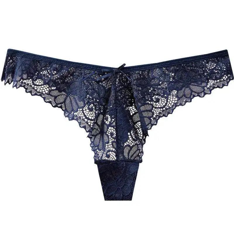 Sexy Low-Waist Pure Lust Lace Thong Women&