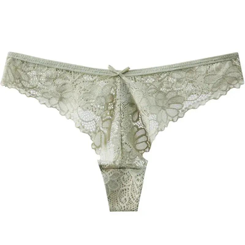 Sexy Low-Waist Pure Lust Lace Thong Women&