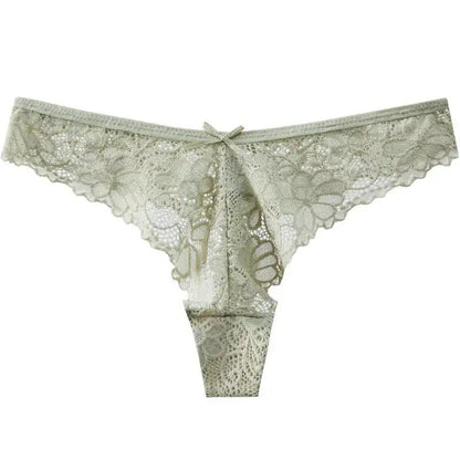 Sexy Low-Waist Pure Lust Lace Thong Women&