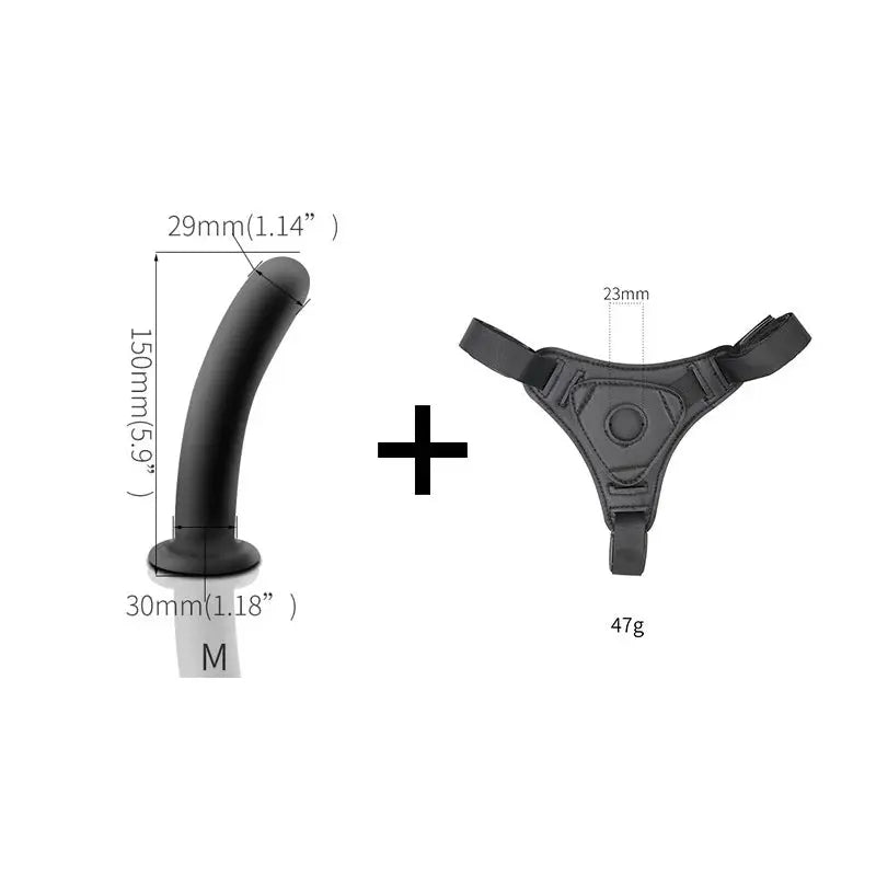 Realistic wearable dildo and strap-on sex toy with suction cup and anal plug, designed for lesbian women and couples by SHOPEZRA L.L.C.