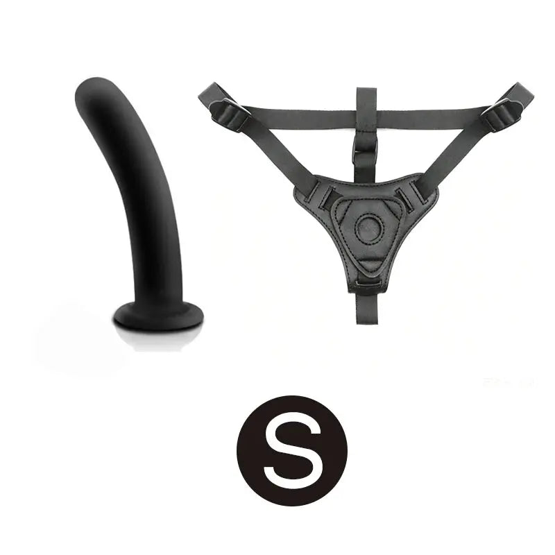 Realistic wearable dildo sex toy with suction cup and anal plug, designed for lesbian women and couples by SHOPEZRA L.L.C.