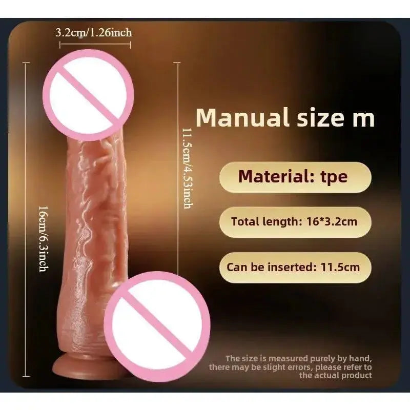 Realistic adult women dildo with suction cup base, G-spot, and anal toy features from SHOPEZRA L.L.C.