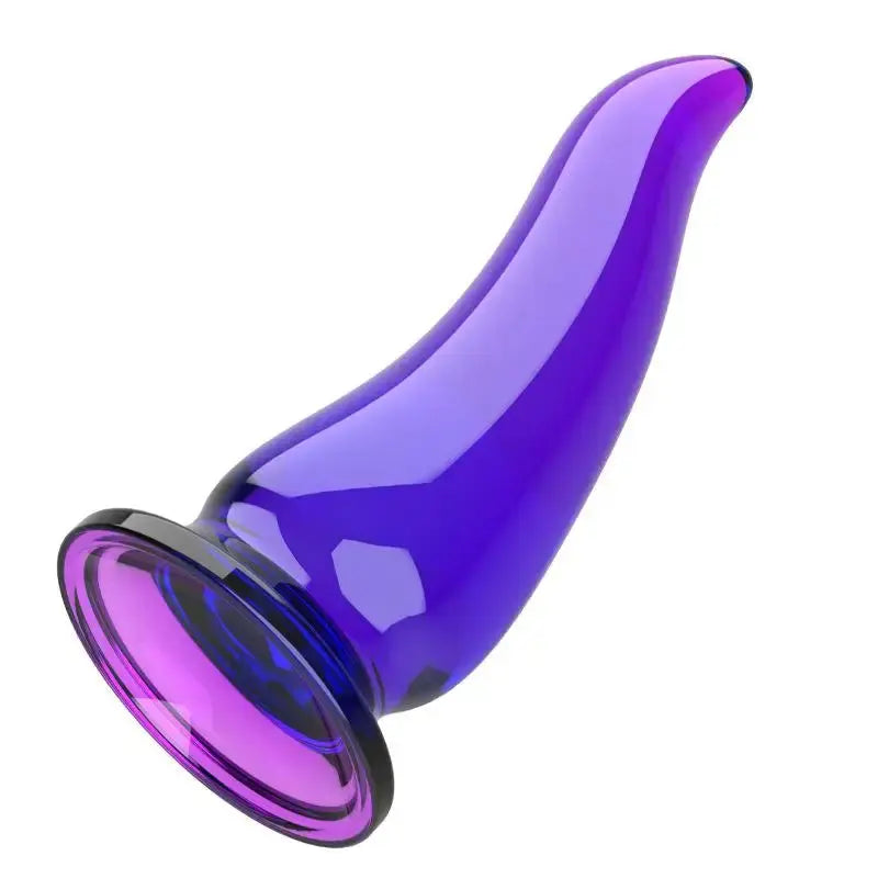 Amour NookAnal Plug Horn Dildo by SHOPEZRA L.L.C., featuring a horn-shaped design, beads, and suction cup for adult pleasure.