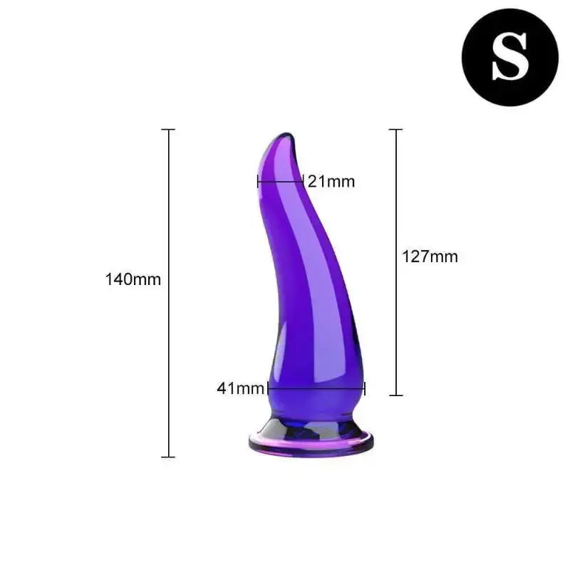 SHOPEZRA L.L.C. Amour Nook anal plug and prostate massager with horn shape, beads, and suction cup for adults.