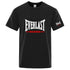 EVERLAST Boxing Logo Graphic T-Shirt Men Black Crew Neck Short Sleeve Casual Sports Training Streetwear Top by Dropshipman