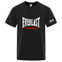 EVERLAST Boxing Logo Graphic T-Shirt Men Black Crew Neck Short Sleeve Casual Sports Training Streetwear Top SHOPEZRA L.L.C.
