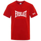 EVERLAST Boxing Logo Graphic T-Shirt Men Black Crew Neck Short Sleeve Casual Sports Training Streetwear Top SHOPEZRA L.L.C.