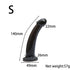 Black realistic dildo with suction cup, jelly material, for women, featuring a large penis shape and ultra-elastic harness compatibility.