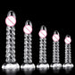 Transparent dragon scale dildo with suction cup, anal plug, and vaginal masturbator designed for women, from SHOPEZRA L.L.C.
