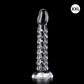 Transparent Dragon Scale Dildo with suction cup, anal plug, and vaginal masturbator for women, from SHOPEZRA L.L.C.