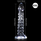 Transparent Dragon Scale Dildo with suction cup, anal plug, and vaginal masturbator designed for women by SHOPEZRA L.L.C.