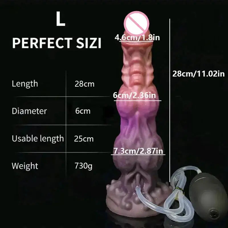 Huge Monster Dildo Squirting Fantasy Dildo Dragon Horse Dog Dildo Knotted Ejaculating Toy Big Anal Silicone Adult Toys for Women by Dropshipman