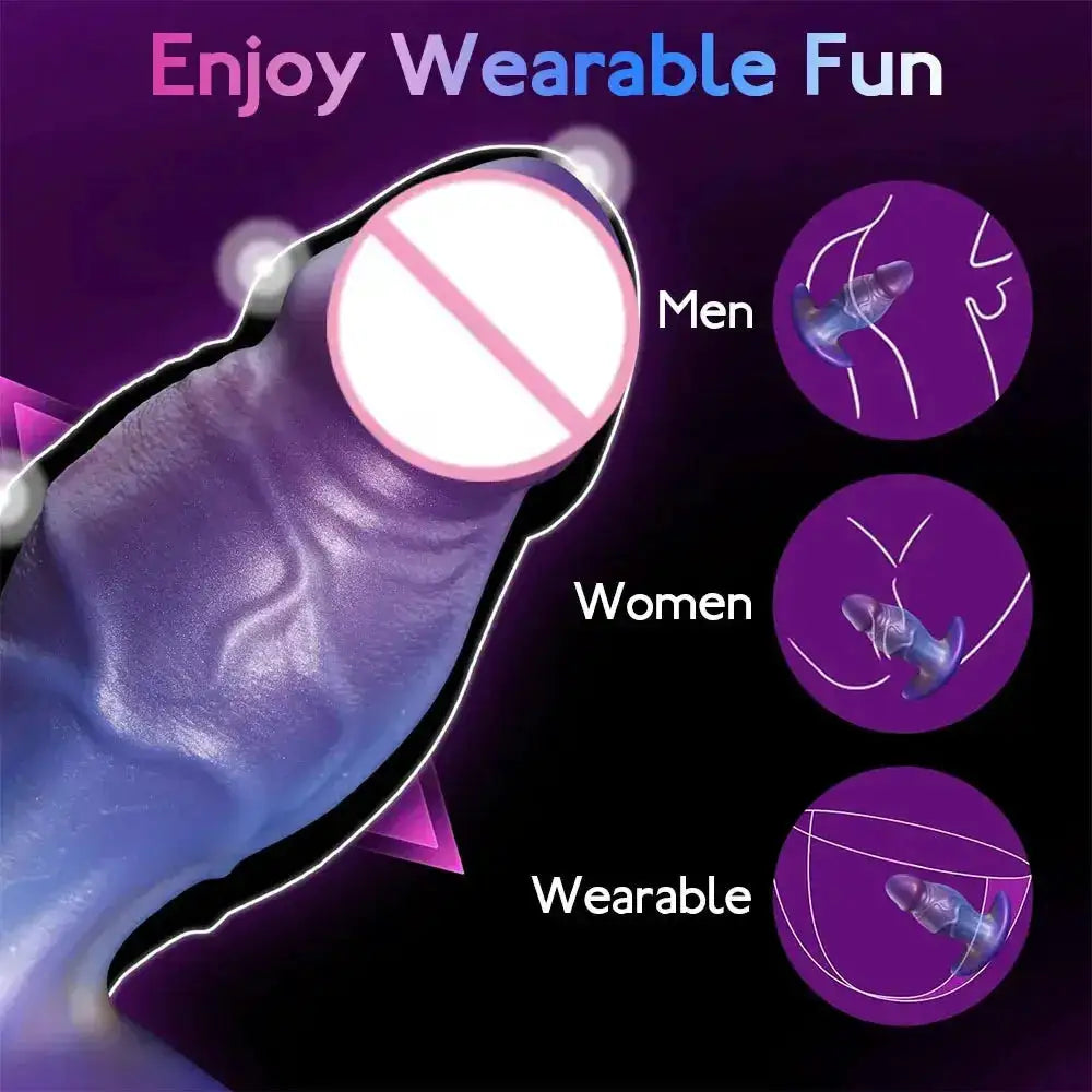 Realistic Huge Silicone Dildo Wearable Anal Plug Dilator Stimulate Vaginal Anus ButtPlug Sex Toys For Women Men Adult Products by Dropshipman