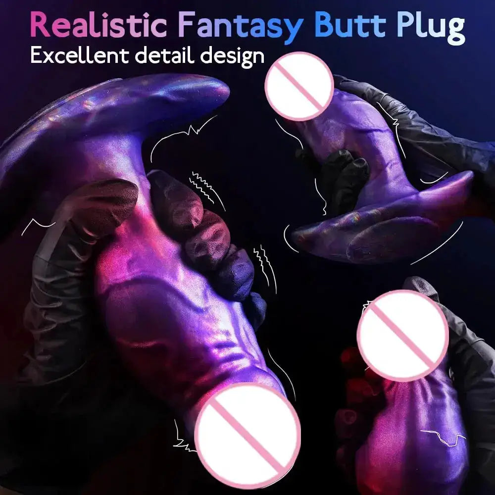 Realistic Huge Silicone Dildo Wearable Anal Plug Dilator Stimulate Vaginal Anus ButtPlug Sex Toys For Women Men Adult Products by Dropshipman